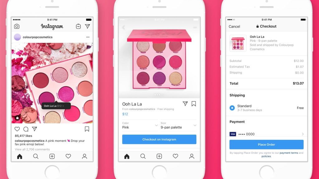 Instagram checkout app