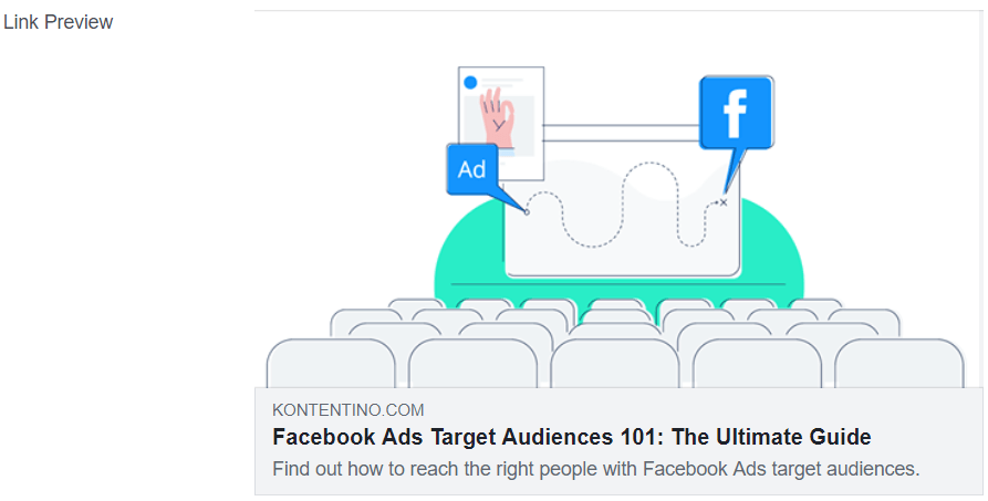 Link preview in Facebook Sharing Debugger