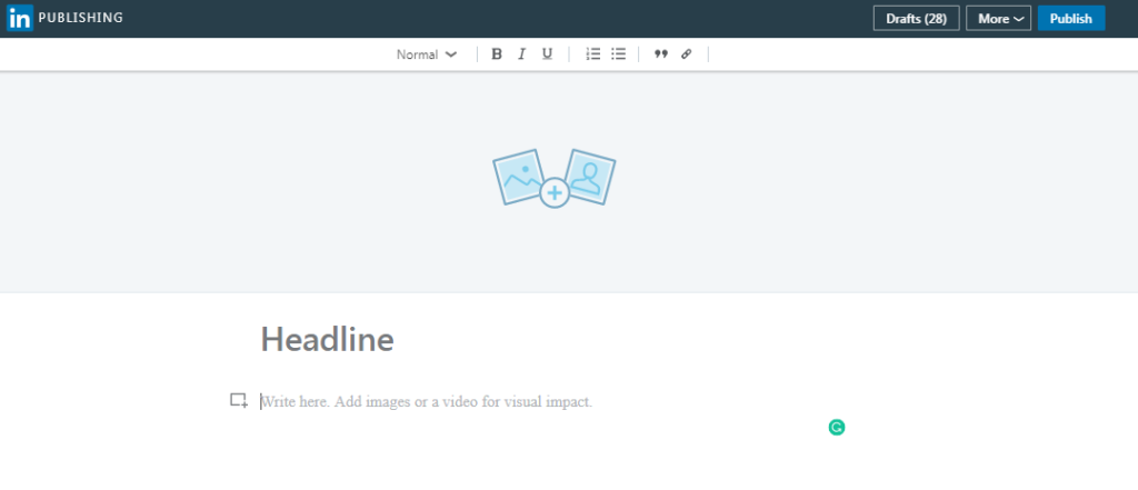 How to publish an article on LinkedIn